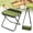 Green, variant on Portable Ultralight Collapsible Stool,Camping Chair,Handbag Style Pocket Foldable Stool for Camping Travel Fishing Hiking and Outdoor Activities