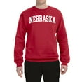 thumbnail image 2 of Wild Bobby State of Nebraska College Style Unisex Crewneck Sweatshirt, 2 of 6