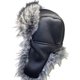 thumbnail image 1 of Winter Warm Faux Furs Caps for Women Girl PU Leather Ear Flap Hat Outdoor Activity Trapper Hat for Mountain Climbing Coffee color, 1 of 4