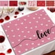 thumbnail image 4 of Decoraciones para San Valentín, adornos para San Valentín, regalos para San Valentín, manteles individuales con temática de San Valentín, manteles individuales para decoración de fiestas, manteles ind, 4 of 7