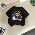 thumbnail image 6 of LRen Girls Shirts Size 8 Kid Girls Cute Graphic Print Tops Round Neck Short Sleeve Tee Soft Summer Casual T Shirt, 6 of 6