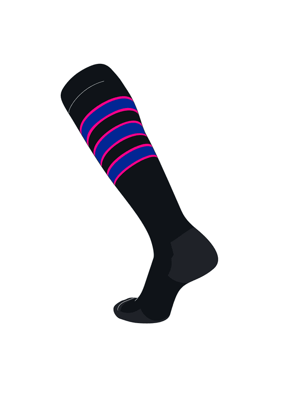 Hot Pink Baseball Socks