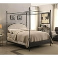 thumbnail image 6 of Bowery Hill Transitional Metal Full Poster Panel Bed in Silver, 6 of 7