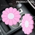 thumbnail image 2 of 2-Pack Car Cup Holder Coasters — Daisy Design, 2.75-Inch Non-Slip Silicone Cup Holder Inserts, Non-Slip Cup Holder Mats, Car Interior Accessories for Men and Women.,Orange,2 pcs, 2 of 7