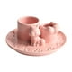 thumbnail image 3 of Quemador de incienso, soporte para decoración del hogar, adorno de mesa, soporte de cerámica, candelabro de gato para sala de estudio, inauguración de Rosa, 3 of 9