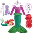 thumbnail image 2 of Disney Girl Little Mermaid Ariel Costume Halloween Kids Dress For Girls Carnival Birthday Party Clothes Cosplay Mermaid Dress, 2 of 5