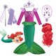 thumbnail image 2 of Disney Girl Little Mermaid Ariel Costume Halloween Kids Dress For Girls Carnival Birthday Party Clothes Cosplay Mermaid Dress, 2 of 5