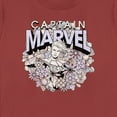 thumbnail image 2 of Women's Marvel Floral Carol Danvers  Graphic Tee Red Large, 2 of 4