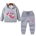 thumbnail image 3 of Ropa de primavera para niños, suéter con capucha de manga larga para niñas de Frozen Elsa, conjunto de 2 piezas de sudadera y pantalón para niños pequeños, 3 of 5