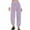 Purple., variant on Agkizg Women's Winter Fleece Lined Pants,Women's High Waisted Thick Warm Pants,Women's Winter Double-Sided Plushed Pants Elastic Waist Pockets Solid Color Cuffed Ankle Warm Casual Trousers Pants