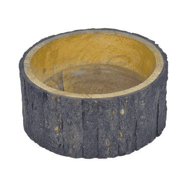 Vivanta Wood Decorative Bowl with Natural Tree Bark – 7" x 3" Rustic Wooden Bowl for Snacks, Jewelry, Potpourri, Keys & Home Decor – Farmhouse Accent, Brown