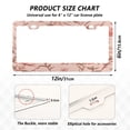 thumbnail image 2 of Aluminum License Plate Frame 2 Pack Car Exterior Accessory Car Tag Holder for Front Rear Plates Cars Decor Pink Flowers, 2 of 7