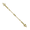 Gold, variant on Industrial Barbell 14G Surgical Steel Chain Spike Ends Scaffold Ear Piercing Jewelry for Women Men