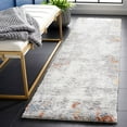 thumbnail image 2 of SAFAVIEH Berber Toireasa Abstract Shag Area Rug, 2'3" x 8' Runner, Blue Rust/Ivory, 2 of 8