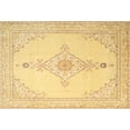 thumbnail image 1 of Ahgly Company Indoor Rectangle Traditional Chrome Gold Yellow Persian Area Rugs, 8' x 10', 1 of 6
