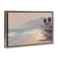 thumbnail image 3 of Stupell Industries Coastal Beachside Cabins View Brown Floating Frame Canvas Art, 31 x 21, by Noah Bay, 3 of 8