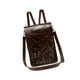 thumbnail image 5 of Cartera Steampunk de piel sintética para festivales, bolso de hombro para adultos y Halloween. Marrón oscuro, 5 of 9