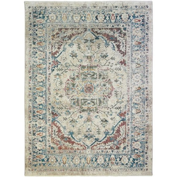 5 ft. 3 in. x 7 ft. 1 in. Oxford Dover Area Rug&#44; Ivory