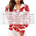 thumbnail image 3 of Purcolt Womens Tropical Palm Tree Print Hooded Jacket Comfort Casual Sun Protection White Lined Long Sleeve Full Zip Outerwear Lightweight Loose Fit Sport Cardigan, 3 of 6
