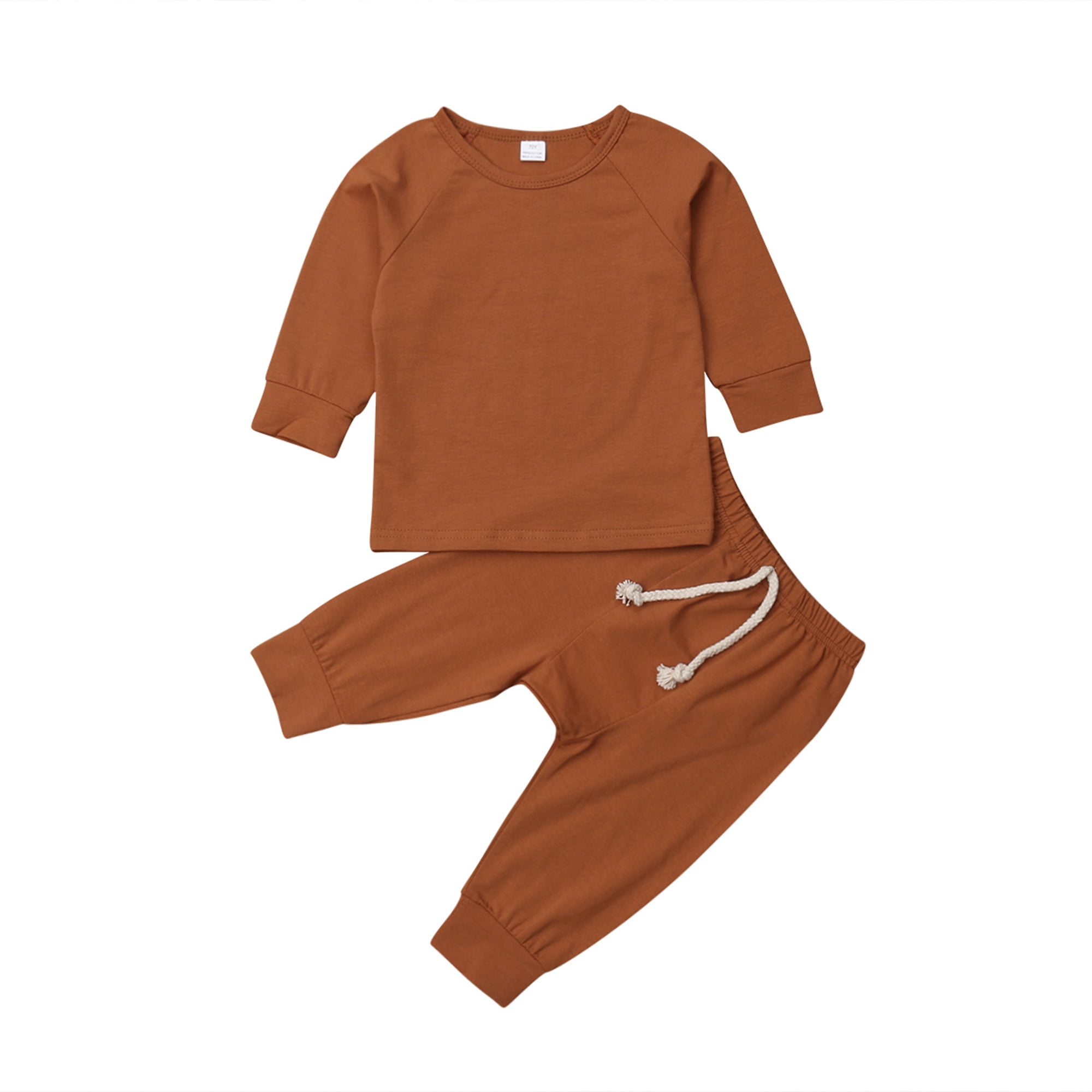 Details about   2pcs Kids Baby boys girls clothes top+pants 100% cotton baby pajamas sleepwear 