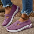 thumbnail image 2 of Dakaela Women's Woven Orthopedic Shoes 2025 Arch Support Wide Width Soft Slip on Walking Sneakers, 2 of 8