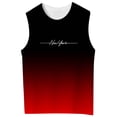 thumbnail image 2 of FYDUU Boys Tank Tops Gradient Color Sleeveless Shirt Crew Neck Basic Tees Graphic T-Shirts Soft Breathable Casual Summer Tank Top For Kids 13-14 Years, 2 of 3