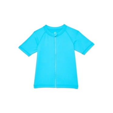 Wonder Nation Baby and Toddler Boy Short- Sleeve Rash Guard, Sizes 12M-5T
