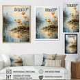 thumbnail image 4 of Designart "Tranquil Golden Pond Of Lotus II" Lotus Floater Framed Wall Decor, 4 of 5