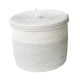 thumbnail image 4 of Cesta de ropa plegable, cesta decorativa de cuerda tejida, organizador de ropa versátil, cesto para ropa sucia para dormitorio, manta para ropa blanco, 4 of 9