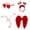 Pink Bow and Arrow Glasses Headband Wing Set, variant on RUINIXCW Funny Halloween Valentines Day Cupid Costume Mini Cupids Bow and Arrow Glasses Set Wedding Cosplay Party Favors