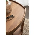 thumbnail image 3 of Kate and Laurel Tierney Modern Square Wood Side Table, 16 x 16 x 24, Walnut Brown, Mid-Century Decorative Two-Tier End Table for Use as a Bedroom Nightstand or Living Room Plant Stand, 3 of 8