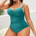 thumbnail image 2 of Clothing 2025!Swimsuit Women Plus Size Ruched Detail Underwire Removable Padded Cups One Piece Swimsuit Women, 2 of 9