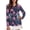 Aesthetic Flower Horse, variant on Psesaysky Elegant Rooster Women's Golf Polo Shirts Long Sleeve Workout Tops V Neck UPF 50+ Sun Protection Quick Dry Lightweight Active Shirts Comfortable Sportswear for Tennis, Hiking,XS