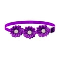 thumbnail image 2 of Collier Nœud Papillon Fleur en Strass pour Animaux de Compagnie pour Chats et Chiens, Accessoire de Mariage et de Fête Ajustable Bling Crystal, Velours en Polyester, Rouge Rose Vert Violet Bleu, 14 x 4 cm, 2 of 6