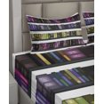 thumbnail image 2 of Ambesonne Library Fitted & Top Sheet Set with Shams, Colorful Antique Digi Books, Multicolor, 2 of 4