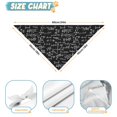 thumbnail image 6 of Dog Bandana 1 Pack,Math Equations Trigonometry Black Pattern Bandanas for Dogs,Cat Bandana,Small/ Large Dog Bandana 2 Size,Dog Bandanas, 6 of 6