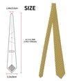 thumbnail image 2 of Men's Ties, black polka dots yellow Satin Ties for Men, Mens Formal Neck Ties for Business Weeding Gift, 2 of 5
