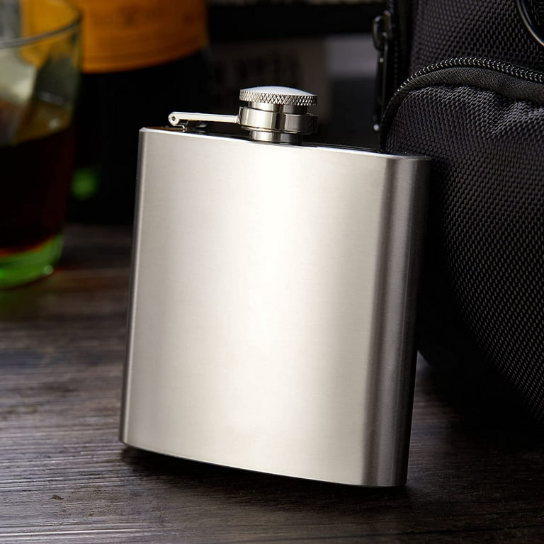 6OZ Hip Flask Stainless Steel Men Women Flask with Funnel,bulk of flasks  set with funnel for Gift, Camping, Wedding Party