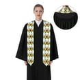thumbnail image 4 of Haiem Sunflowers (2) Pattern Graduation Stole 2024 | Premium Satin Sash for Graduation Ceremony, 4 of 7