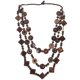 thumbnail image 2 of FELTECHELECTR Collares bohemios de cuentas de madera multicapa con conchas de coco, joyería étnica para mujer, collar largo de cuentas hecho a mano para vacaciones en la playa., 2 of 3