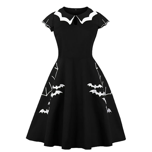 Pompotops Robe Crayon Mini en Dentelle à Manches Courtes pour Cocktail
