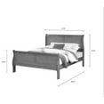 thumbnail image 6 of Newboti Furniture Louis Phillipe White Finish Queen Size Panel Sleigh Bed Solid Wood Wooden Bedroom Furniture NO.50046, 6 of 6