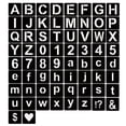 thumbnail image 1 of YEAJON Plantillas de letras de 3.0 in, números de símbolos, plantillas para manualidades, 66 piezas de plantillas de alfabeto de plástico reutilizables para pintar sobre madera, pared, tela, vidrio de, 1 of 1