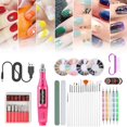 thumbnail image 2 of Armor Sharpener Nail Art Kit, kits de decoración de uñas, con 15 pinceles, 5 bolígrafos de puntos, 10 cintas de rayas, 3 cajas de diamantes de imitación para uñas, kit profesional de accesorios para decoración de uñas JM, 2 of 4
