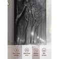 thumbnail image 6 of Winter Snowscape Sheer Curtains 63 Inch Length 2 Panels Set, Night Snow Landscape Trees Natural Voile Window Treatment Rod Pocket Curtains Sheers Drapes for Bedroom/Living Room/Kitchen 52x"63"x2, 6 of 7
