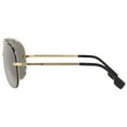 thumbnail image 4 of Versace Light Gray Mirrored Silver Pilot Men's Sunglasses VE2243 10026G 43, Optical., 4 of 5