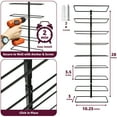 thumbnail image 5 of Sorbus Wall Mount Wine Rack, 27-Tier Metal Bottle Holder for Wine, Liquor, Bar, 5 of 7