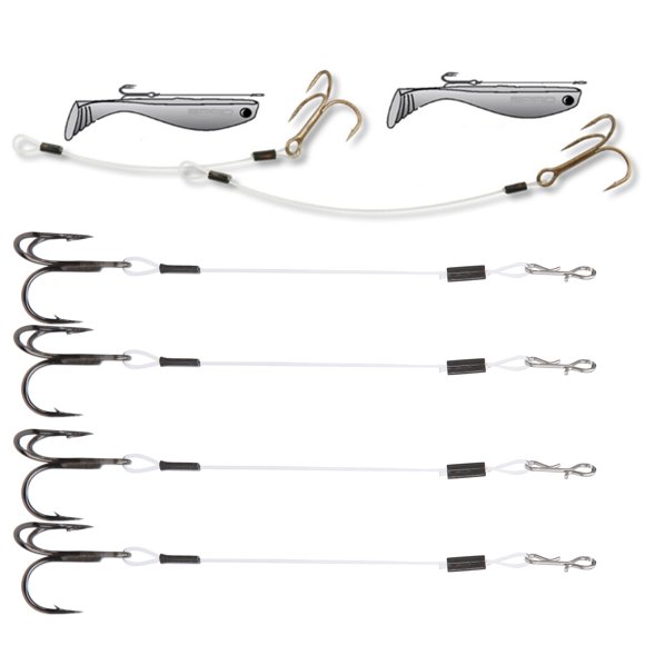 Hameçon de Pêche Leader, 2 Pack, Accessoire de Pêche Haute Résistance pour Pêcheur