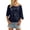 Navy, variant on Classic Crochet Tops for Women Summer V Neck Diamond Hollow Out Batwing Sleeve Knit Tops Women Loose Casual Sheer Fashion Blouse Lightweight Cover Up(Color Blue Size 3XL)