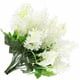 thumbnail image 4 of Ramo de flores artificiales Jumpingount decoración floral centro de mesa 5 cabezas 4 piezas blanco, 4 of 6